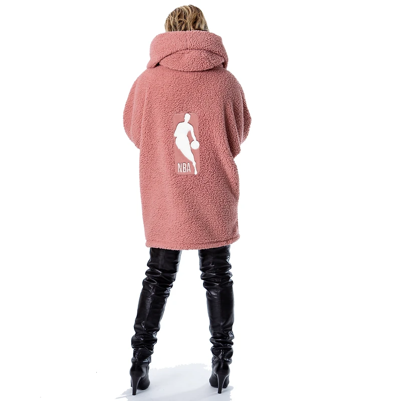 Unisex The Best Lounger World By Jill Martin  Pink NBA Breast Cancer Awareness Oversized Front Button