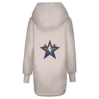 Unisex  White 2025 NBA All-Star Game Lounger Open-Front Hoodie