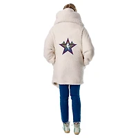 Unisex  White 2025 NBA All-Star Game Lounger Open-Front Hoodie