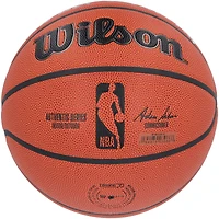 2024 NBA Draft Autographed Wilson Official Game Basketball Featuring Alexandre Sarr, Ron Holland II, Rob Dillingham & Isaiah Collier with "# Pick" Inscriptions - Limited Edition #1/12