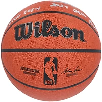 2024 NBA Draft Autographed Wilson Official Game Basketball Featuring Alexandre Sarr, Ron Holland II, Rob Dillingham & Isaiah Collier with "# Pick" Inscriptions - Limited Edition of 12