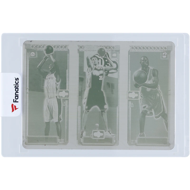 Chris Bosh, Chris Kaman & Dwyane Wade 2003-04 Topps Rookie Matrix Printing Plate #114,116,115 #1/1 Rookie Card