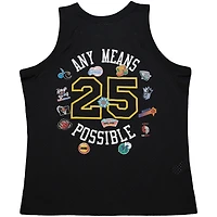 Débardeur en maille noire Mitchell & Ness x NBA AMP pour homme