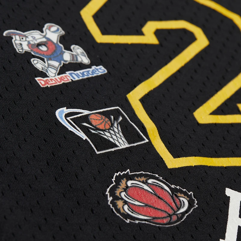Débardeur en maille noire Mitchell & Ness x NBA AMP pour homme