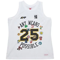 Débardeur en maille blanche Mitchell & Ness x NBA AMP pour homme
