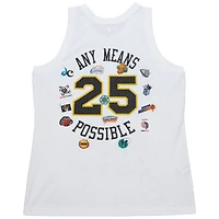 Débardeur en maille blanche Mitchell & Ness x NBA AMP pour homme