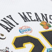 Débardeur en maille blanche Mitchell & Ness x NBA AMP pour homme