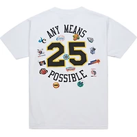 T-shirt blanc Mitchell & Ness x NBA AMP pour homme