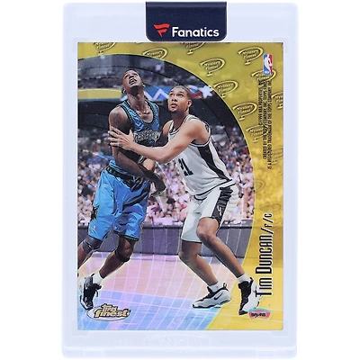 Tim Duncan et Shaquille O'Neal 1998-99 Topps Finest Mystery Finest Refractor #M39 Card