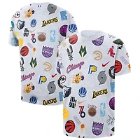 T-shirt unisexe Nike blanc NBA 2025/26 City Edition Remix imprimé sur toute la surface