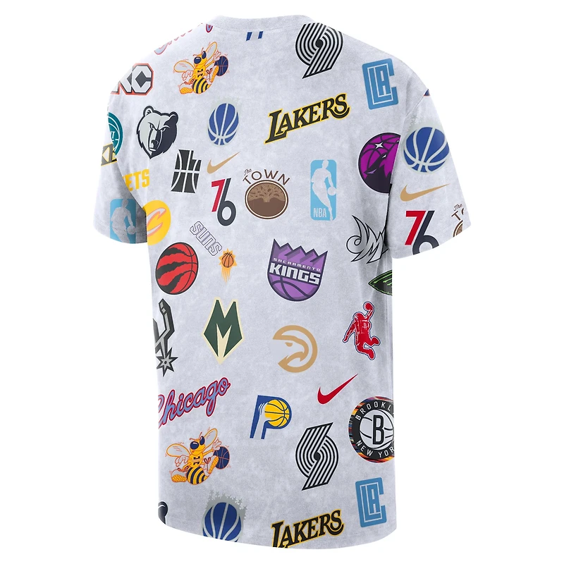 Unisex Nike  White NBA 2025/26 City Edition Remix All Over Print T-Shirt