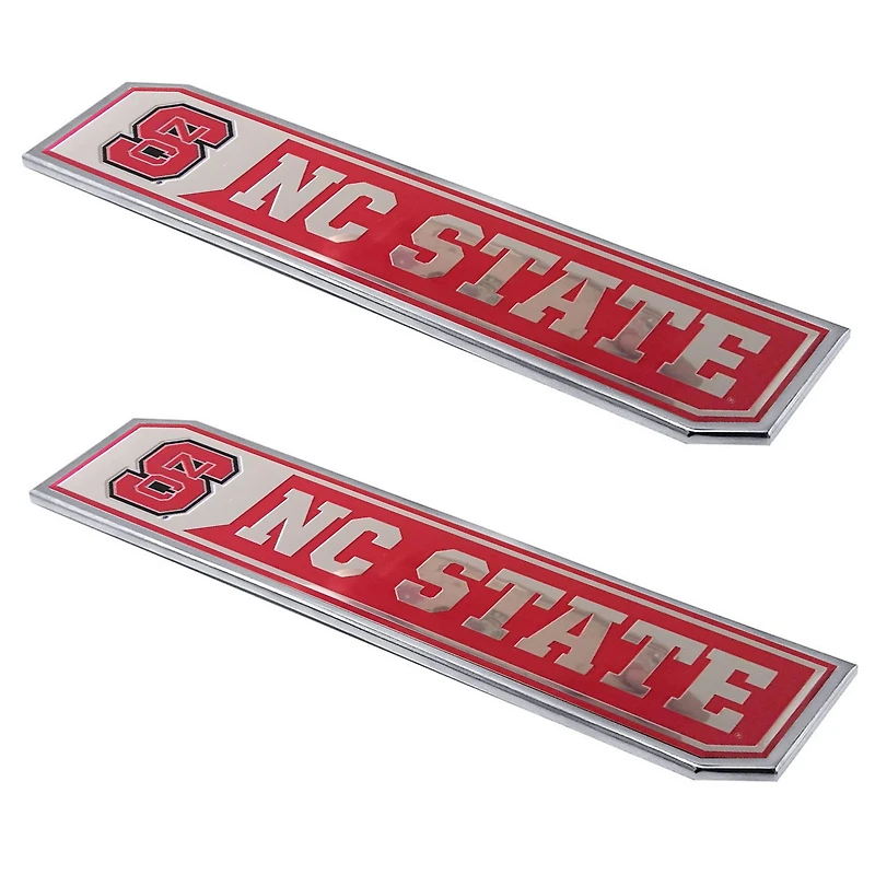 Logo Brands NC State Wolfpack - Lot de 2 emblèmes de camion en relief