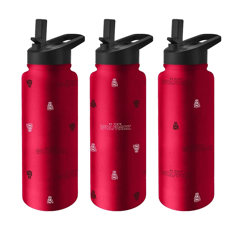Logo Brands NC State Wolfpack Bouteille de 1 litre (34 oz) Steep and Repeat Quencher