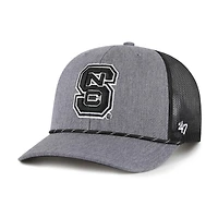 Casquette ajustable en corde de carbone NC State Wolfpack grise '47 pour homme