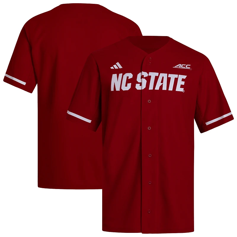 Maillot de baseball réplique rouge NC State Wolfpack pour homme adidas