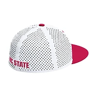 Men's adidas  White NC State Wolfpack On-Field Fitted Baseball Hat