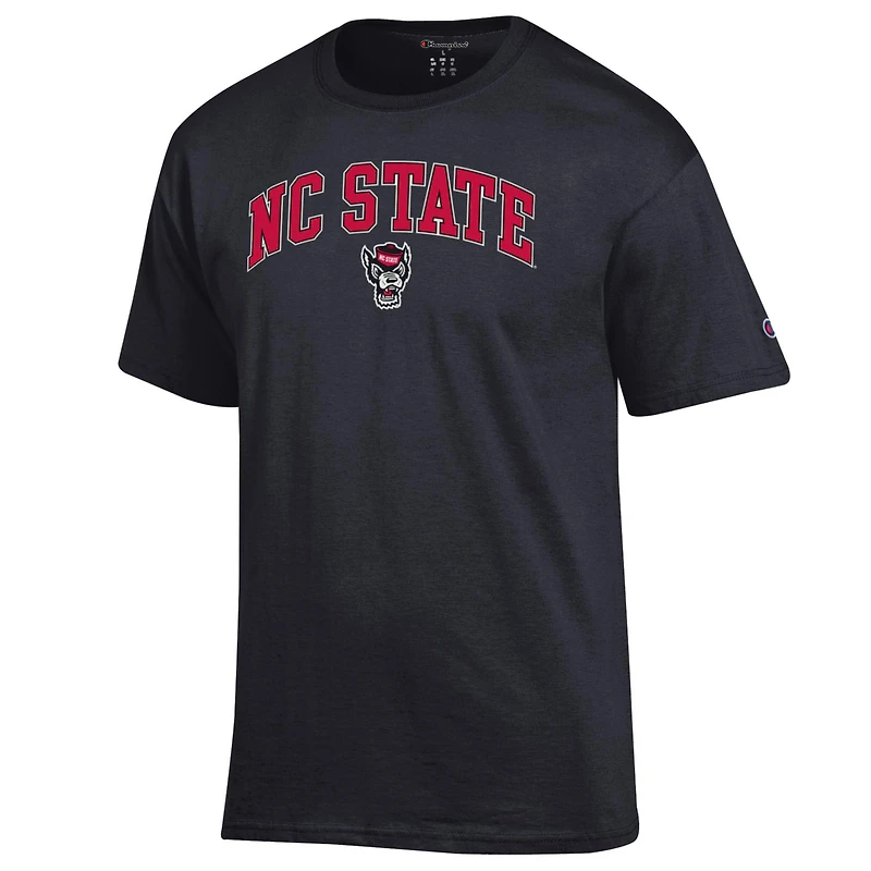 T-shirt noir avec logo arqué NC State Wolfpack pour homme