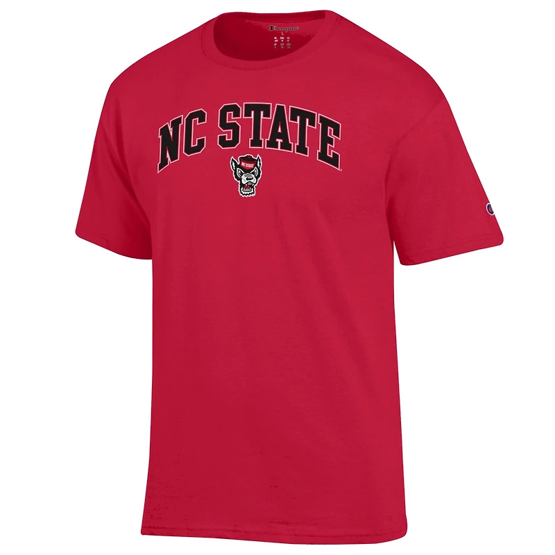 T-shirt rouge avec logo Arch Over de l'équipe NC State Wolfpack pour homme