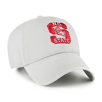Men's '47 Gray NC State Wolfpack Vault Clean Up Adjustable Hat