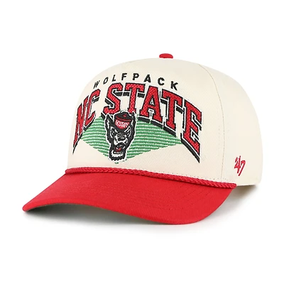 Men's '47 Natural NC State Wolfpack Pomona Two-Tone Rope Hitch Adjustable Hat