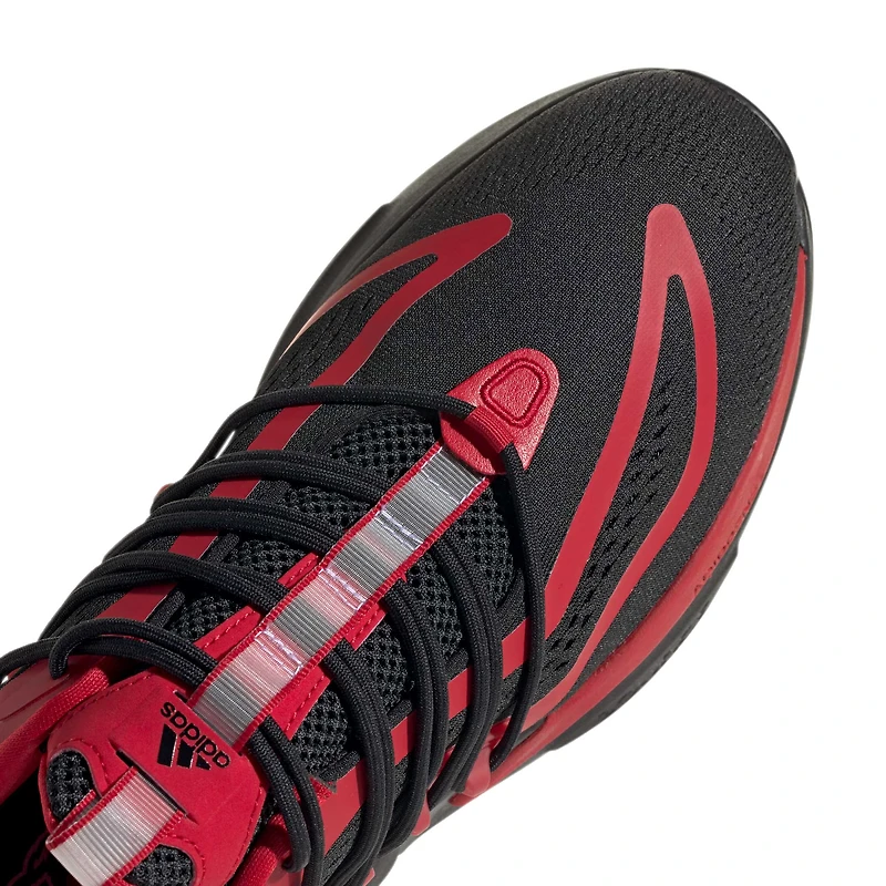 Chaussures adidas NC State Wolfpack Alphaboost V1 Sustainable BOOST pour hommes, noir/rouge