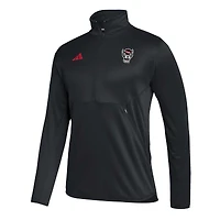 Haut à demi-zip AEROREADY Sideline NC State Wolfpack 2023 adidas pour homme Noir