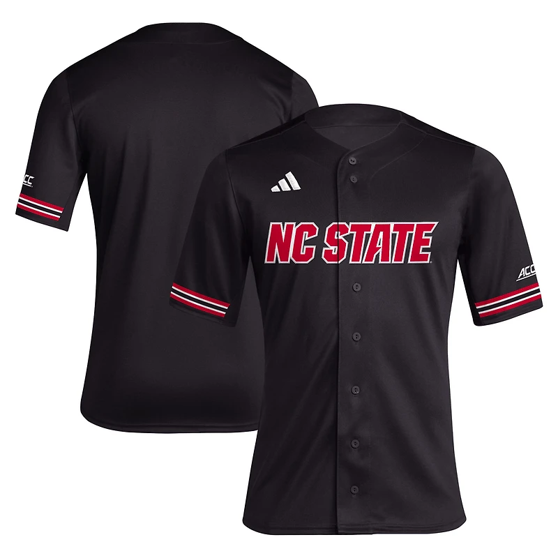 Maillot de baseball réplique NC State Wolfpack adidas noir pour hommes