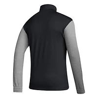 Veste demi-zip AEROREADY adidas NC State Wolfpack Team Issue noire pour homme