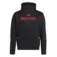 Men's adidas Black NC State Wolfpack Z.N.E. Pullover Hoodie