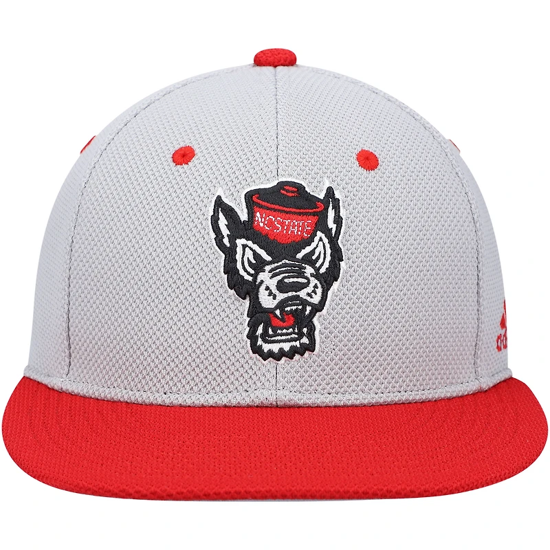 Men's adidas NC State Wolfpack On-Field Baseball Fitted Hat