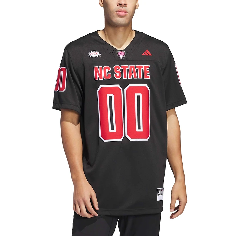 Men's adidas #00 Black NC State Wolfpack Premier Strategy Jersey