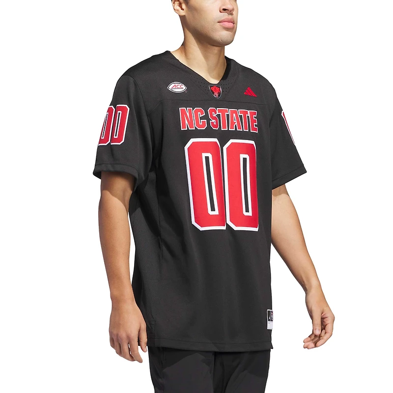 Men's adidas #00 Black NC State Wolfpack Premier Strategy Jersey