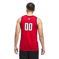Men's adidas #00 Red NC State Wolfpack Replica Swingman Jersey
