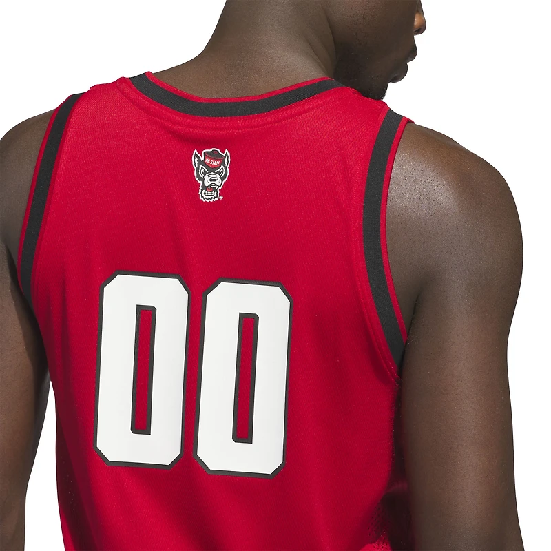Maillot réplique Swingman rouge NC State Wolfpack pour homme adidas #00