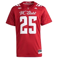 Men's adidas #25 Red NC State Wolfpack Premier Strategy Jersey