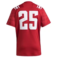 Maillot adidas rouge n° 25 des NC State Wolfpack Premier Strategy pour homme