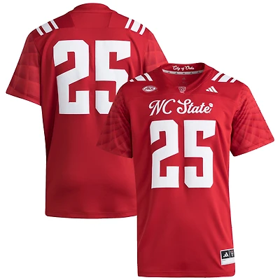 Men's adidas #25 Red NC State Wolfpack Premier Strategy Jersey