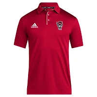 Men's adidas Red NC State Wolfpack 2024 Coaches AEROREADY Polo