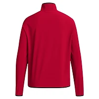 Veste à demi-zip adidas NC State Wolfpack Coaches Sideline pour homme rouge