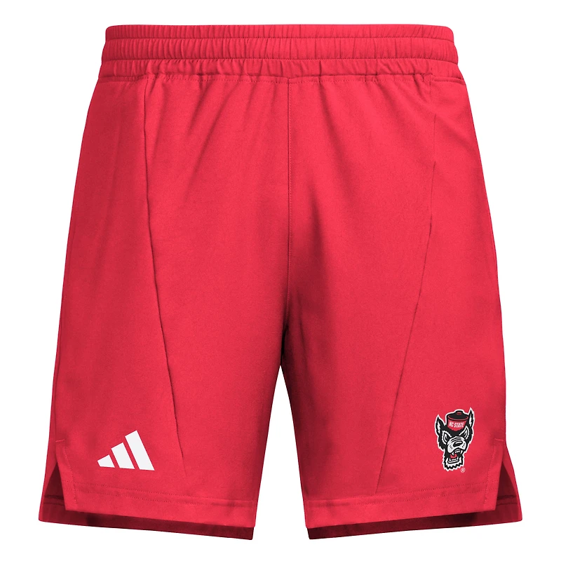 Men's adidas Red NC State Wolfpack Program Woven Training Shorts