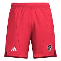 Men's adidas Red NC State Wolfpack Program Woven Training Shorts