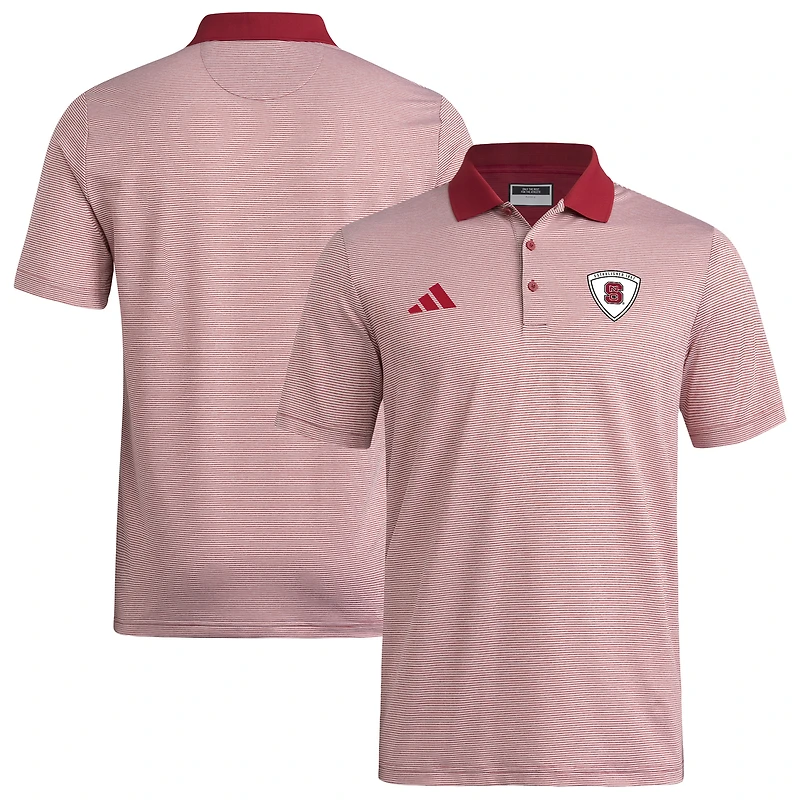 Polo adidas rouge NC State Wolfpack Ultimate 365 pour homme