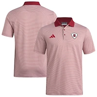 Polo adidas rouge NC State Wolfpack Ultimate 365 pour homme