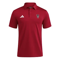 Polo adidas rouge NC State Wolfpack Ultimate 365 pour homme