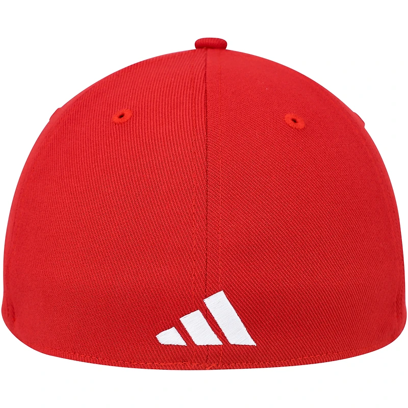 Men's adidas Red NC State Wolfpack Vault Slouch Flex Hat
