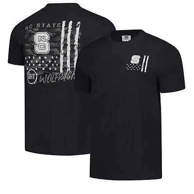 Men's  Black NC State Wolfpack Comfort Colors OHT Camo Overlay T-Shirt