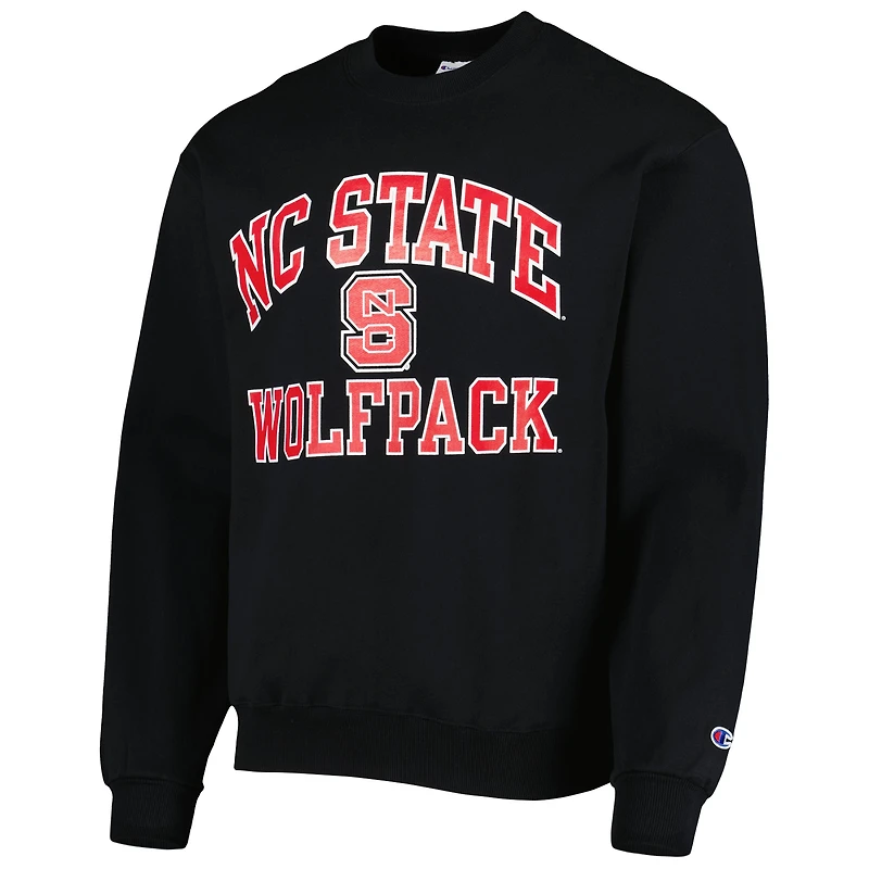 Sweat à capuche noir Champion NC State Wolfpack High Motor pour homme