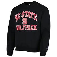 Sweat à capuche noir Champion NC State Wolfpack High Motor pour homme
