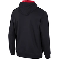 Sweat à capuche demi-zip Colosseum Black NC State Wolfpack pour hommes