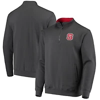 Veste Colosseum Charcoal NC State Wolfpack Tortugas Logo Quarter-Zip pour homme